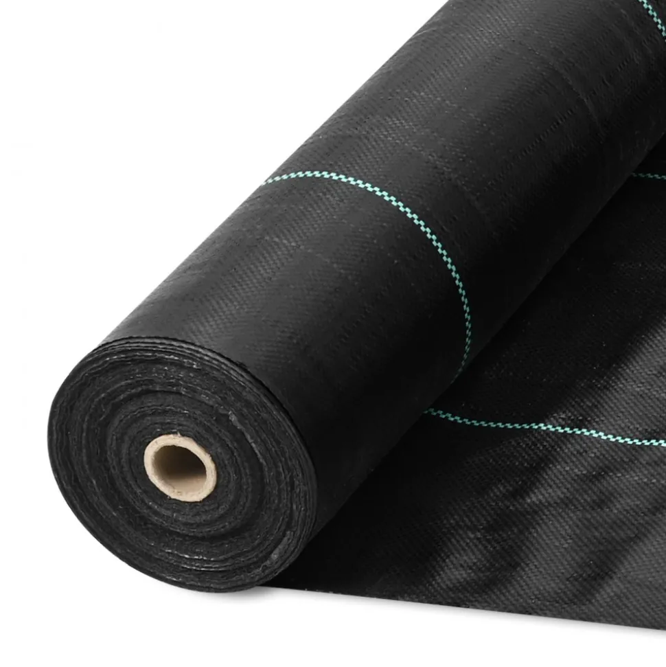 VEVOR 13FTx108FT Premium Heavy Duty Weed Barrier Landscape Fabric, 5OZ Woven Geotextile Fabric Under Gravel, High Permeability for Weed Blocker Weed Mat, Driveway Fabric, Weed Control Garden Cloth