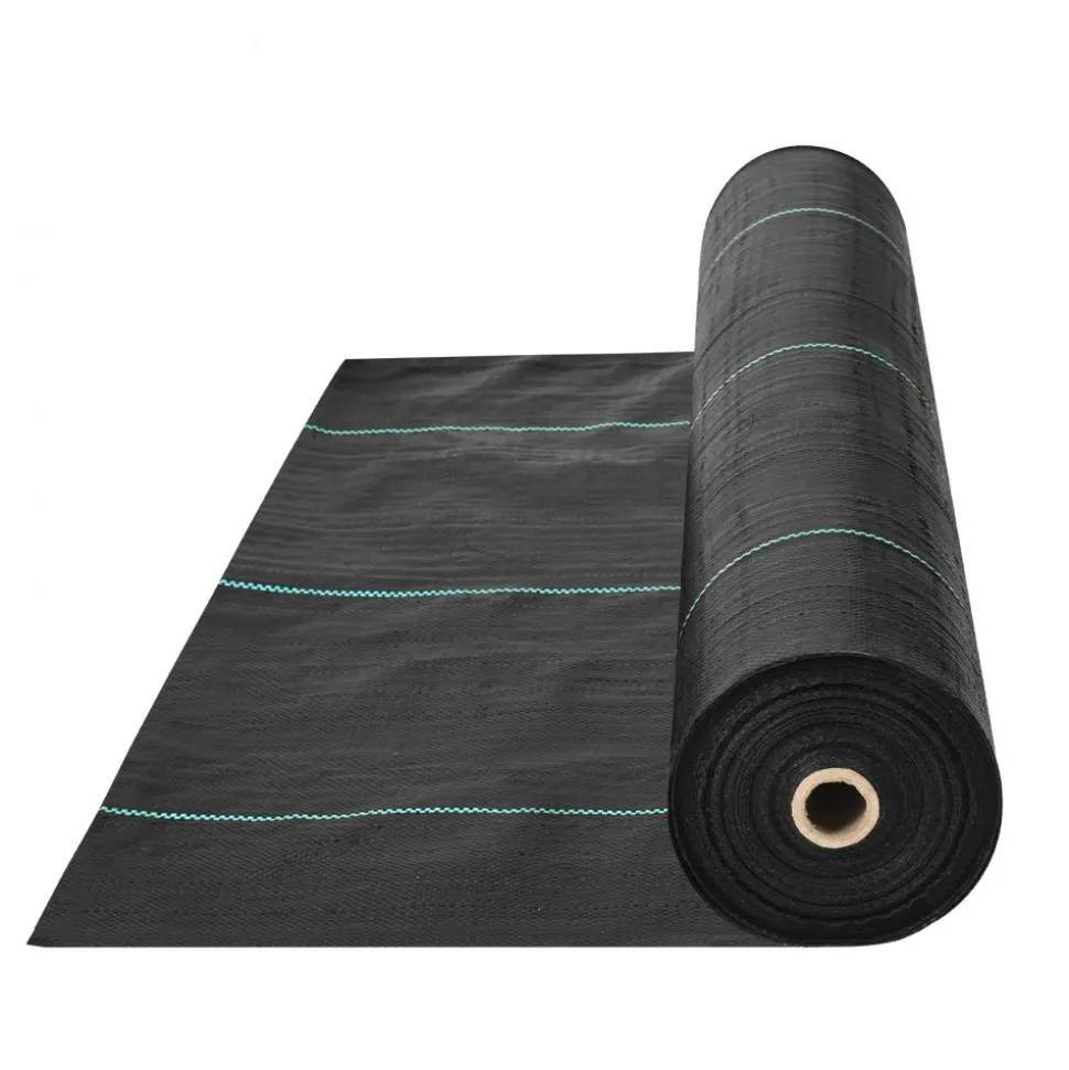 VEVOR 13FTx60FT Premium Heavy Duty Weed Barrier Landscape Fabric, 5OZ Woven Geotextile Fabric Under Gravel, High Permeability for Weed Blocker Weed Mat, Driveway Fabric, Weed Control Garden Cloth
