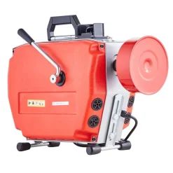 VEVOR 120FT x 7/8 Inch Drain Cleaner Machine, 420W Electric Sewer Snake Auger Manual Feed - with 6 Cutters, 2 Steel Cables (120' x 7/8