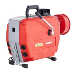 VEVOR 120FT x 7/8 Inch Drain Cleaner Machine, 420W Electric Sewer Snake Auger Manual Feed - with 6 Cutters, 2 Steel Cables (120' x 7/8