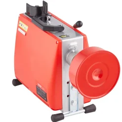 VEVOR 66FT x 5/8 Inch Drain Cleaner Machine, 250W Electric Sewer Snake Auger Manual Feed - with 7 Cutters, 2 Steel Cables (66' x 5/8