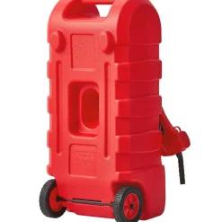 VEVOR Fuel Caddy, 15 Gallon, Portable Fuel Tank with Gravity & Hand Pump Modes, Fuel Tank Container with Wheels, 10 ft Delivery Hose & Manual Pump, Gas Caddy for Motorboats, ATVs, Gasoline & Diesel