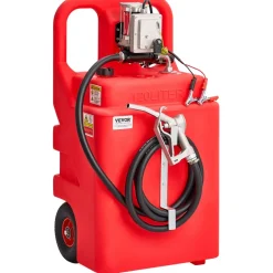 VEVOR Fuel Caddy, 32 Gallon, Portable Fuel Tank with 12V DC 15 GPM Electric Fuel Transfer Pump, 13 ft Delivery Hose & Aluminum Alloy Manual Nozzle, Gas Caddy for Motorboats, ATVs, Diesel & Gasoline