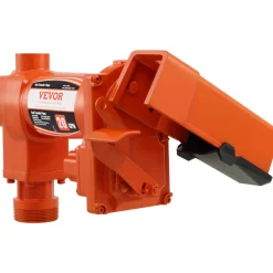 VEVOR Fuel Transfer Pump, 12V DC 20 GPM 1/4 HP, Gasoline Extractor Pump with Automatic Nozzle, Discharge Hose & Suction Pipe for Gasoline, Diesel, Kerosene, Ethanol & Methanol Blends, and Biodiesel