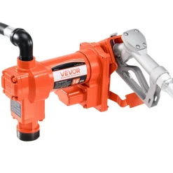 VEVOR Fuel Transfer Pump, 12V DC 16 GPM 1/4 HP Diesel Pump, Extractor Pumps with Manual Nozzle, Discharge Hose and Suction Pipe, for Gasoline, Diesel, Kerosene, Ethanol-Methanol Blends & Biodiesel
