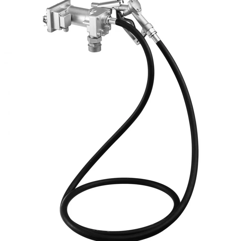 VEVOR Fuel Transfer Pump, 12V DC 15 GPM, Cast Iron Diesel Transfer Pump Kit, with Manual Shut-Off Nozzle, Discharge Hose, Overheat Protection, 1/3 HP Explosion-Proof, for Gasoline Diesel Kerosene
