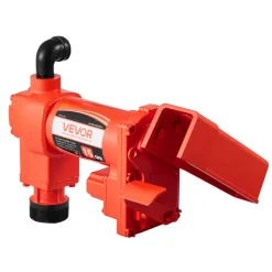 VEVOR Fuel Transfer Pump 110V, 15 GPM 57 L/min, AC Electric Oil Transfer Pump, with Auto Shut-Off Fuel Nozzle & Discharge Hose, High Flow Kit for Gasoline, Diesel, Kerosene, Biodiesel, Ethanol Blends