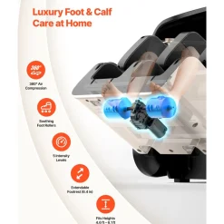 VEVOR Full Body Massage Chair, 3D Zero Gravity Recliner with SL Track, 18 Auto Modes, Heat, Foot Rollers, Armrest Control, LCD Display, 36 Airbags, Retractable Footrest