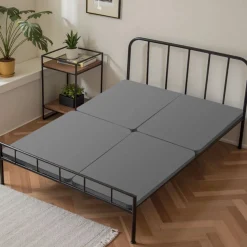 VEVOR Full Size Bunkie Board, 1.5 in Bed Board Slats with 200D Oxford Cloth, Wooden Mattress Support for Full Size Bed, Easy Assembly Support under Mattress, 2 Piece, Gray