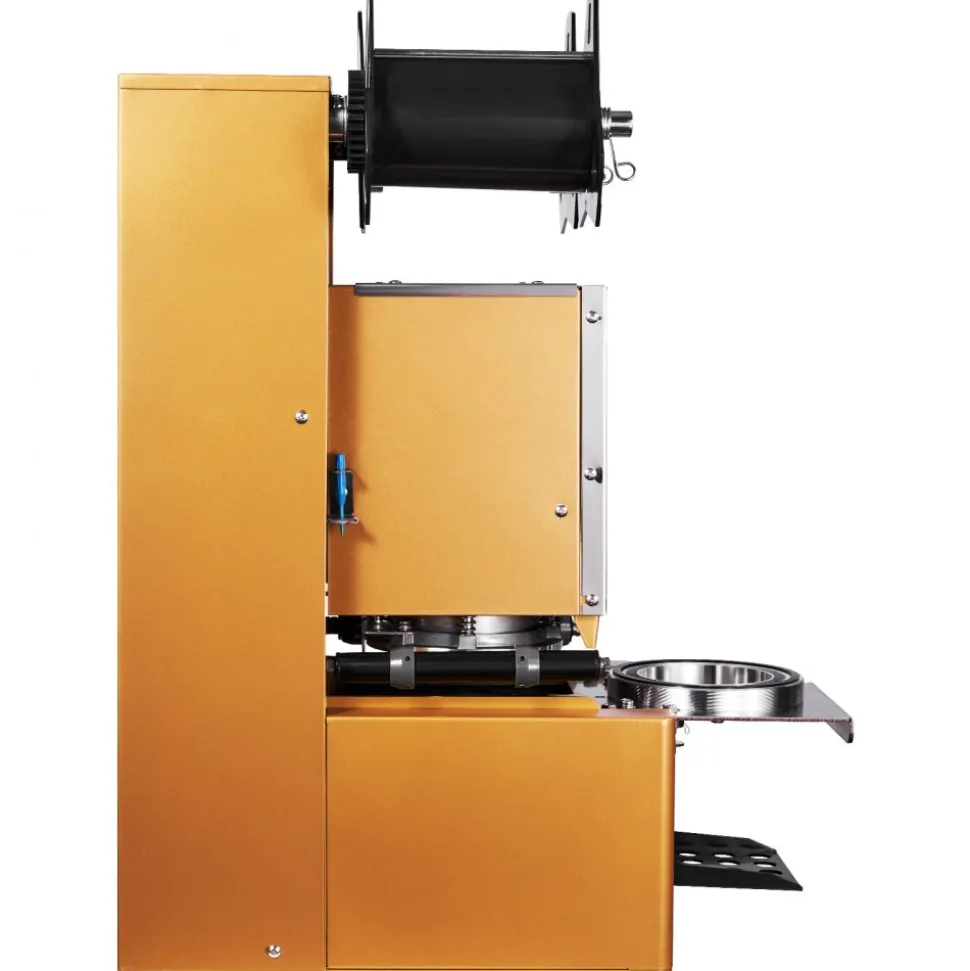 VEVOR Fully Automatic Cup Sealing Machine, 500-650 Cups/H, Cup Sealer Machine for 190 mm Tall & 90/95 mm Cup, Electric Tea Sealer with Digital Control LCD Panel for Bubble Milk Tea Coffee, Gold
