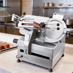 VEVOR Fully Automatic Meat Slicer, 180W + 370W Commercial Food-Slicer with 10