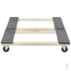 VEVOR Furniture Dolly, 1000 lbs Each Load Capacity, 2 Packs, 18" x 30", 8 x 3" PP Swivel Casters, Heavy Duty Hardwood Furniture Moving Dolly, Mover's Dolly, Moving Cart with Wheels for Heavy Furniture
