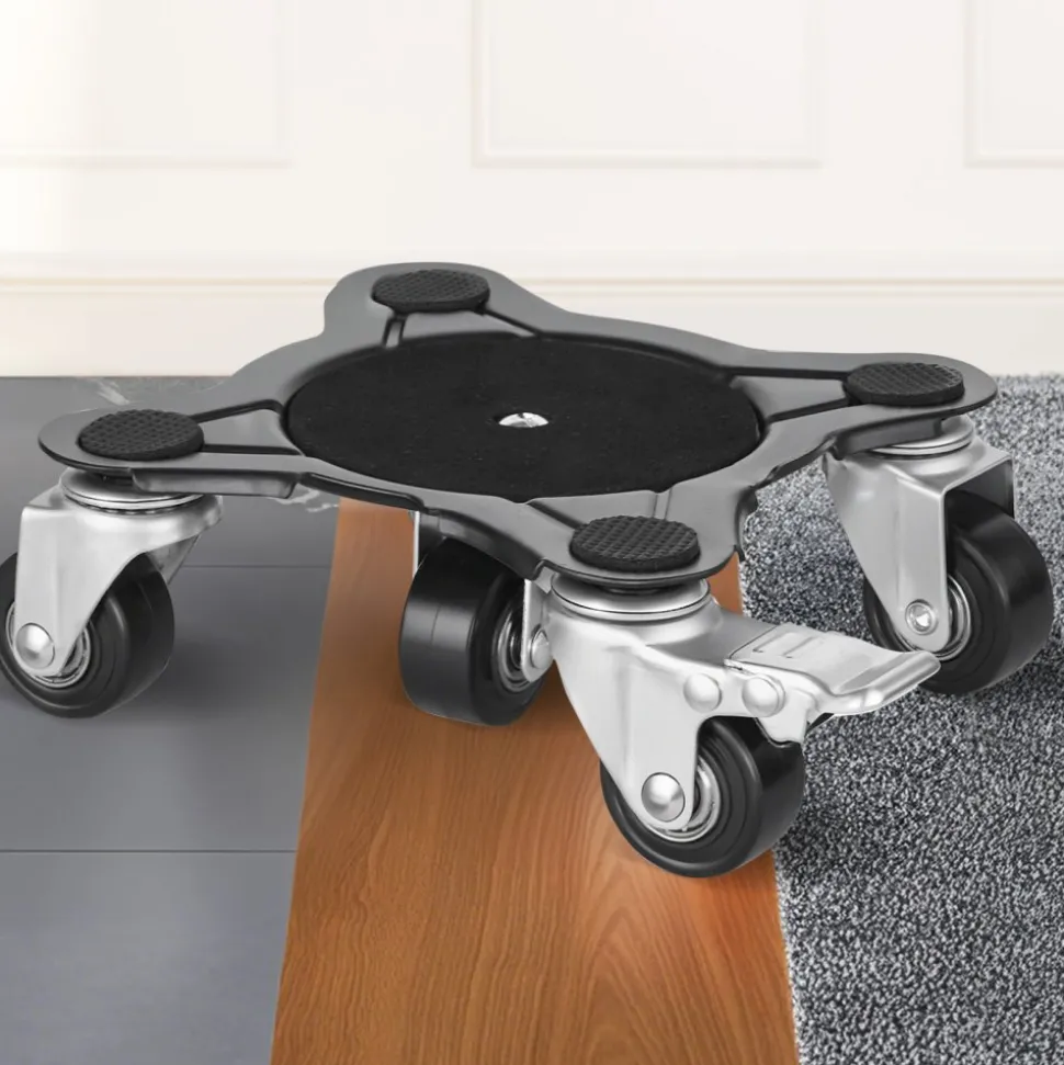 VEVOR Furniture Dolly, Maximum Load 1200 lbs, Heavy Duty Furniture Movers with 5 360° Rotation Wheels, Carbon Steel Panel, Furniture Lift Slider Tool Set for Appliances, Sofa, Fridge, Washing Machine