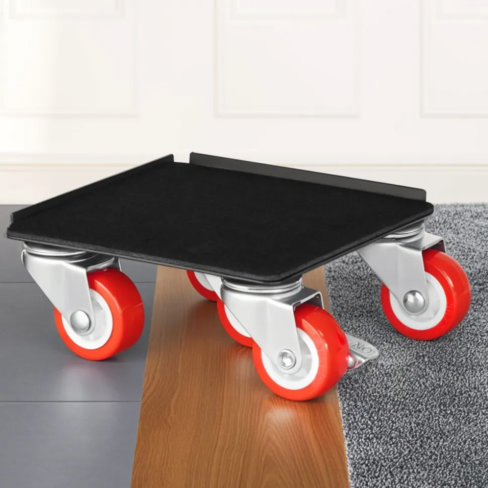 VEVOR Furniture Dolly, Maximum Load 1200 lbs, Heavy Duty Furniture Movers with 5 360° Rotation Wheels, Carbon Steel Panel, Furniture Lift Slider Tool Set for Appliances, Sofa, Fridge, Washing Machine