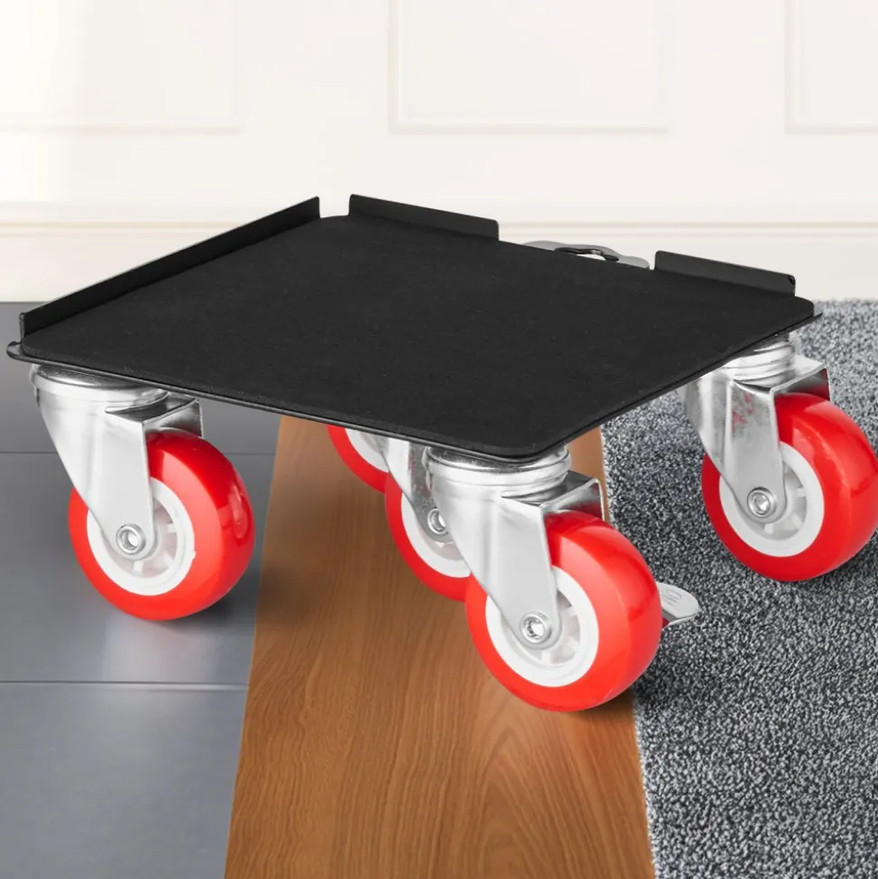 VEVOR Furniture Dolly, Maximum Load 3474 lbs, Heavy Duty Furniture Movers with 5 360° Rotation Wheels, Carbon Steel Panel, Furniture Lift Slider Tool Set for Appliances, Sofa, Fridge, Washing Machine