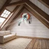 VEVOR Gable Mount Fan, 16 in Attic Vent Exhaust Fan 1945 CFM Thermostat, Cooling and Ventilation for Home, Garage, Warehouse, Workshop, Carbon Steel Housing with Mounting Brackets & Hardware, Orange