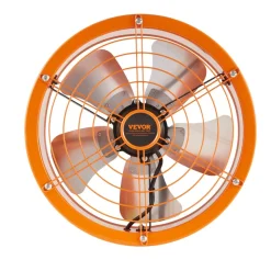 VEVOR Gable Mount Fan, 14 Inch Solar Power Attic Exhaust Fan with Adjustable Thermostat & Outer Mesh, 1300 CFM House Ventilator Cool Upto 1850 Sq.Ft, Quiet Ventilation for Roof, Garage, Shop, Black