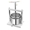 VEVOR 1.45 Gal/5L Fruit Wine Press, 2 Stainless Steel Barrels, Manual Juice Maker, Cider Apple Grape Tincture Honey Olive Oil Making Press with Triangular Handle for Outdoor Kitchen Home