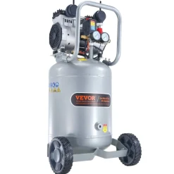 VEVOR 13 Gallon Air Compressor, 2HP 4.6 SCFM@90PSI Oil Free Air Compressor Tank, 66dB Ultra-Quiet Compressor for Tire Inflation, Auto Repair, Woodwork Nailing, Spray Painting (125PSI Max Pressure)