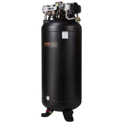 VEVOR 80 Gallon Air Compressor, 6.5HP 15.5SCFM@90 PSI, 145PSI Oil Free Stationary Air Compressor Tank, 86dB Ultra Quiet Compressor for Industrial Manufacturing, Construction Sites, Auto Repair