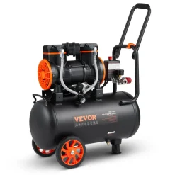 VEVOR 6.3 Gallon Air Compressor, 2 HP 3.35 CFM@90PSI Air Compressors with Max. 116PSI Pressure, Oil Free Compressor Tank for Auto Repair, Tire Inflation, Spray Painting, Woodwork Nailing