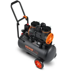 VEVOR 6.3 Gallon Air Compressor, 2 HP 3.35 CFM@90PSI Air Compressors with Max. 116PSI Pressure, Oil Free Compressor Tank for Auto Repair, Tire Inflation, Spray Painting, Woodwork Nailing