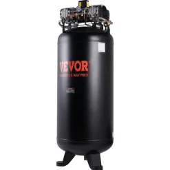 VEVOR 6 Gallon Air Compressor, 1.7HP 2.3CFM@90PSI Portable Pancake Air Compressor & 150PSI Max Pressure, 12-Piece Accessory Kit with 50FT Air Hose for Tire Inflation, Spray Painting, Woodwork Nailing