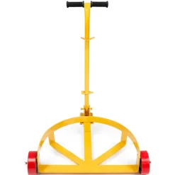 VEVOR 55 Gallon Drum Dolly, 1200 lbs Load Capacity, Barrel Dolly Cart Drum Caddy Round Dolly Steel Low Profile, Heavy Duty Steel Frame with Adjustable Handle 3 Wheels, for Workshop Factory Warehouse