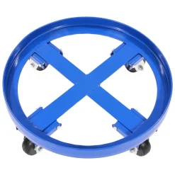 VEVOR 55 Gallon Drum Dolly, 2000 lbs Load Capacity, Heavy-Duty Barrel Dolly with Cross Braces and 4 Swivel Caster Wheels, Non Tipping Hand Truck Capacity Dollies for Warehouse Drum Handling, Blue