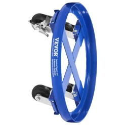 VEVOR 55 Gallon Drum Dolly, 2000 lbs Load Capacity, Heavy-Duty Barrel Dolly with Cross Braces and 4 Swivel Caster Wheels, Non Tipping Hand Truck Capacity Dollies for Warehouse Drum Handling, Blue
