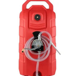 VEVOR 16 Gallon Fuel Caddy, 7.8 L/min, Portable Gas Storage Tank Container with Hand Pump Rubber Wheels, Fuel Transfer Storage Tank for Gasoline Diesel Machine Oil Car Mowers Tractor Boat Motorcycle