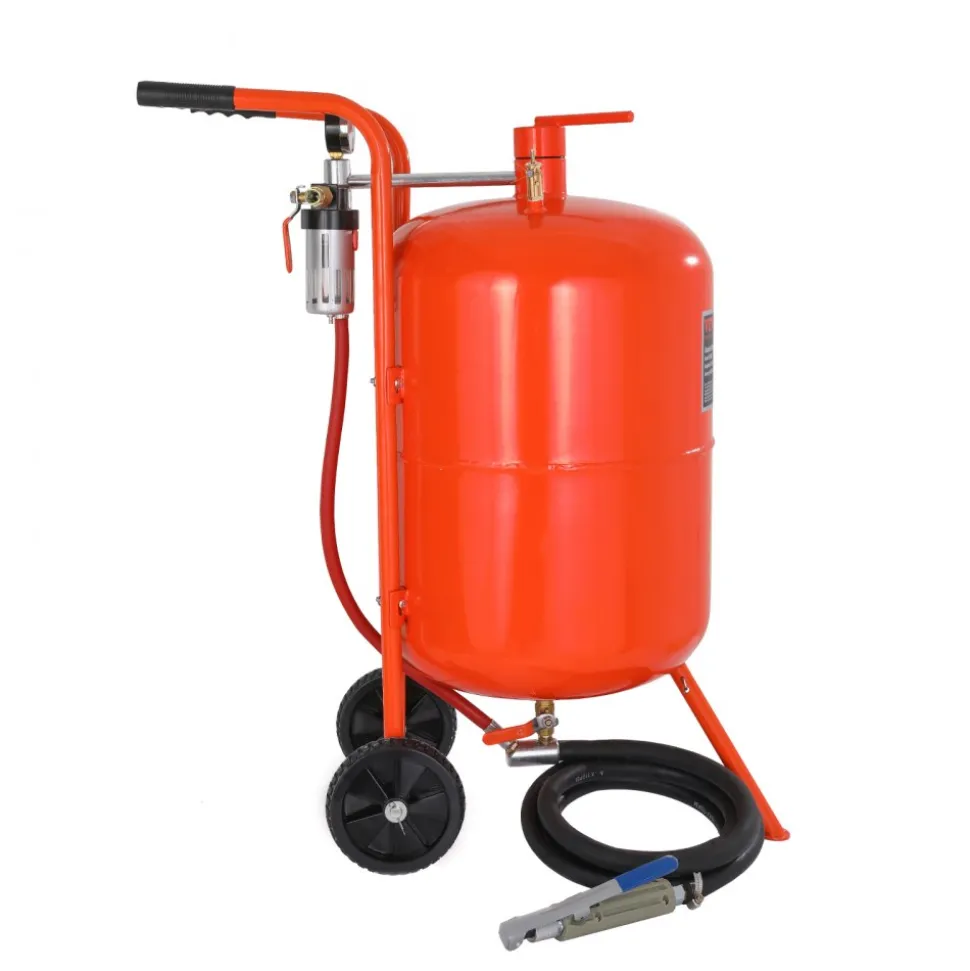 VEVOR 20 Gallon Sand Blaster, 60-110 PSI High Pressure Sandblaster, Portable Abrasive Blasting Tank, Air Sand Blasting Kit with 4 Ceramic Nozzles and Oil-Water Separator for Paint, Stain, Rust Removal