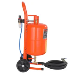 VEVOR 5 Gallon Sand Blaster, 60-110 PSI High Pressure Sandblaster, Portable Abrasive Blasting Tank, Air Sand Blasting Kit with 4 Ceramic Nozzles and Oil-Water Separator for Paint, Stain, Rust Removal