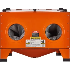 VEVOR 25 Gallon Sandblasting Cabinet, 40-120PSI Portable Benchtop Sand Blasting Cabinet, Heavy Duty Steel Sand Blaster with Blasting Gun & 4 Ceramic Nozzles for Paint, Stain, Rust Removal