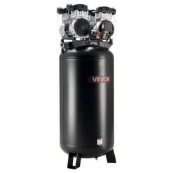 VEVOR 60 Gallons Heavy-Duty Air Compressor, 4HP 10SCFM at 90PSI Air Compressors with Max 125PSI Pressure, Oil-Free Compressor Tank for Industrial Manufacturing, Large Workshops (230V 60Hz, No-Plug)
