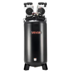 VEVOR 60 Gallons Heavy-Duty Air Compressor, 4HP 10SCFM at 90PSI Air Compressors with Max 125PSI Pressure, Oil-Free Compressor Tank for Industrial Manufacturing, Large Workshops (230V 60Hz, No-Plug)