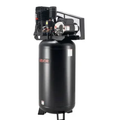 VEVOR 60 Gallons Heavy-Duty Air Compressor, 3.7HP 8 SCFM at 90PSI Air Compressors Max 155PSI Pressure, Oil-Lubricated Compressor Tank for Industrial Manufacturing, Large Workshops (230V 60Hz, No-Plug)