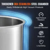 VEVOR 5 Gallon Vacuum Chamber, Upgraded Tempered Glass Lid Vacuum Degassing Chamber, 304 Stainless Steel Chamber, for Stabilizing Wood, Resin Degassing, Silicone Degassing and Plaster Degassing