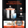 VEVOR 5 Gallon Vacuum Chamber with Pump, 3.5 CFM, Single Stage Vacuum Pump, Stainless Steel Degassing Chamber Kit with Tempered Glass Lid, 5 ft Hose, for Stabilizing Wood Degassing Silicone Resin