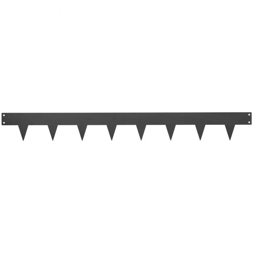 VEVOR Galvanized Steel Landscape Edging, 10-Pack 40 x 4.5 Inch Metal Edging for Landscaping with 11 Mounting Clips, Heavy Duty Metal Garden Edge Border for Flower Bed, Yard Pathway, Black