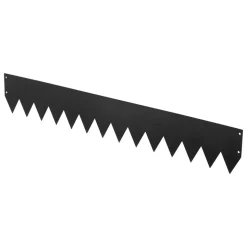 VEVOR Galvanized Steel Landscape Edging, 12-Pack 40 x 8 Inch Metal Edging for Landscaping with 14 Mounting Clips, Heavy Duty Metal Garden Edge Border for Flower Bed, Yard Pathway, Black