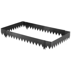 VEVOR Galvanized Steel Landscape Edging, 24-Pack 40 x 6 Inch Metal Edging for Landscaping with 26 Mounting Clips, Heavy Duty Metal Garden Edge Border for Flower Bed, Yard Pathway, Black