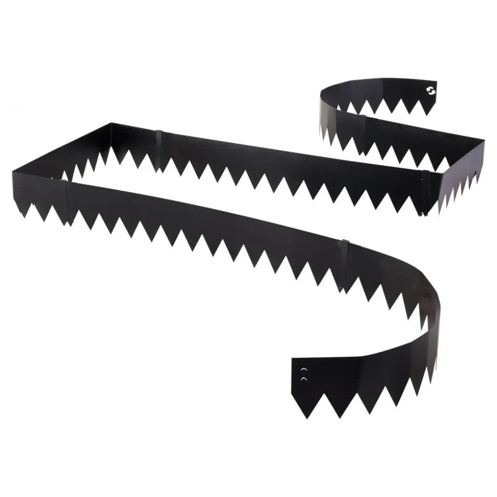 VEVOR Galvanized Steel Landscape Edging, 40 ft x 6 in Metal Edging for Landscaping with Gloves, Easy-to-Install Bendable Metal Strips, Heavy Duty Metal Garden Edge Border for Flower Bed, Yard Pathway