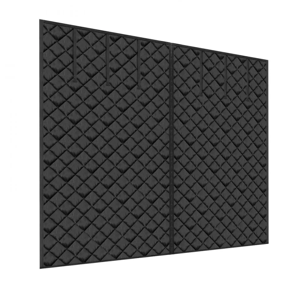 VEVOR Garage Door Screen for Winter, 10x8FT, Garage Door Insulation Kit, Magnetic Thermal Insulated Door Curtain with 300D Oxford Fabric Heavy Duty Weighted Bottom, Easy Assembly for Garage Door