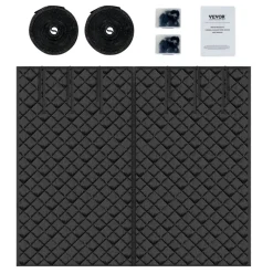VEVOR Garage Door Screen for Winter, 10x8FT, Garage Door Insulation Kit, Magnetic Thermal Insulated Door Curtain with 300D Oxford Fabric Heavy Duty Weighted Bottom, Easy Assembly for Garage Door