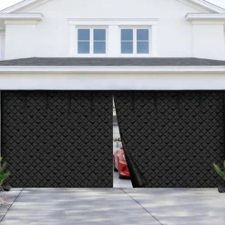 VEVOR Garage Door Screen for Winter, 16x7FT, Garage Door Insulation Kit, Magnetic Thermal Insulated Door Curtain with 300D Oxford Fabric Heavy Duty Weighted Bottom, Easy Assembly for Garage Door