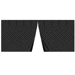 VEVOR Garage Door Screen for Winter, 16x7FT, Garage Door Insulation Kit, Magnetic Thermal Insulated Door Curtain with 300D Oxford Fabric Heavy Duty Weighted Bottom, Easy Assembly for Garage Door