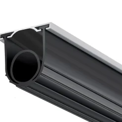 VEVOR Garage Door Seals Bottom Rubber, U Shape +O Ring Combination Garage Door Weather Stripping with Pre-drilled Aluminum Track Retainer Kit, 5/16 inch T-ends and 3 3/4 inch Width (16 Ft, Black)