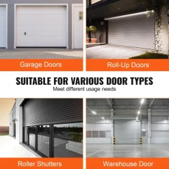 VEVOR Garage Door Seals Bottom Rubber, U Shape +O Ring Combination Garage Door Weather Stripping with Pre-drilled Aluminum Track Retainer Kit, 5/16 inch T-ends and 3 3/4 inch Width (16 Ft, Black)