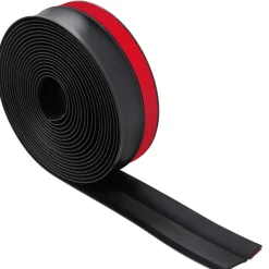 VEVOR Garage Door Seal Top and Sides Seal Strip, 20 FT Universal Weather Stripping Replacement Soft and Hard Composite, Weatherproofing Garage Door TPE Seals with Adhesive Backed and Screws, Black